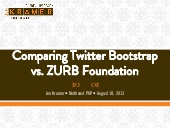 Comparing Bootstrap and Foundation
