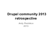 Drupal community 2013