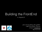 Building the Front End with AngularJS