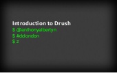 Introduction to Drush - DrupalCamp ...