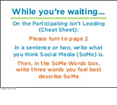 Participating Isnt Leading: Faceboo...