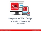 Responsive Web Design & APEX Theme ...